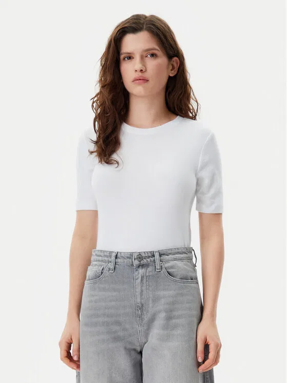 Футболка stretch fit Gap, белый