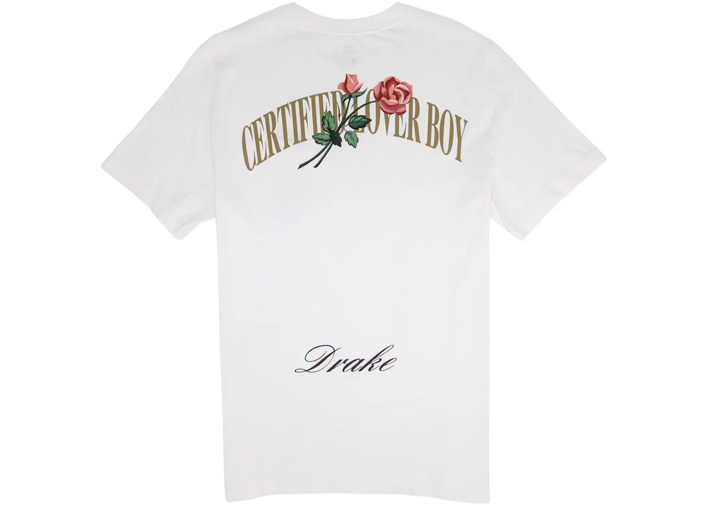 Мужская футболка с принтом Certified Lover Boy Rose Nike, White — фото 2