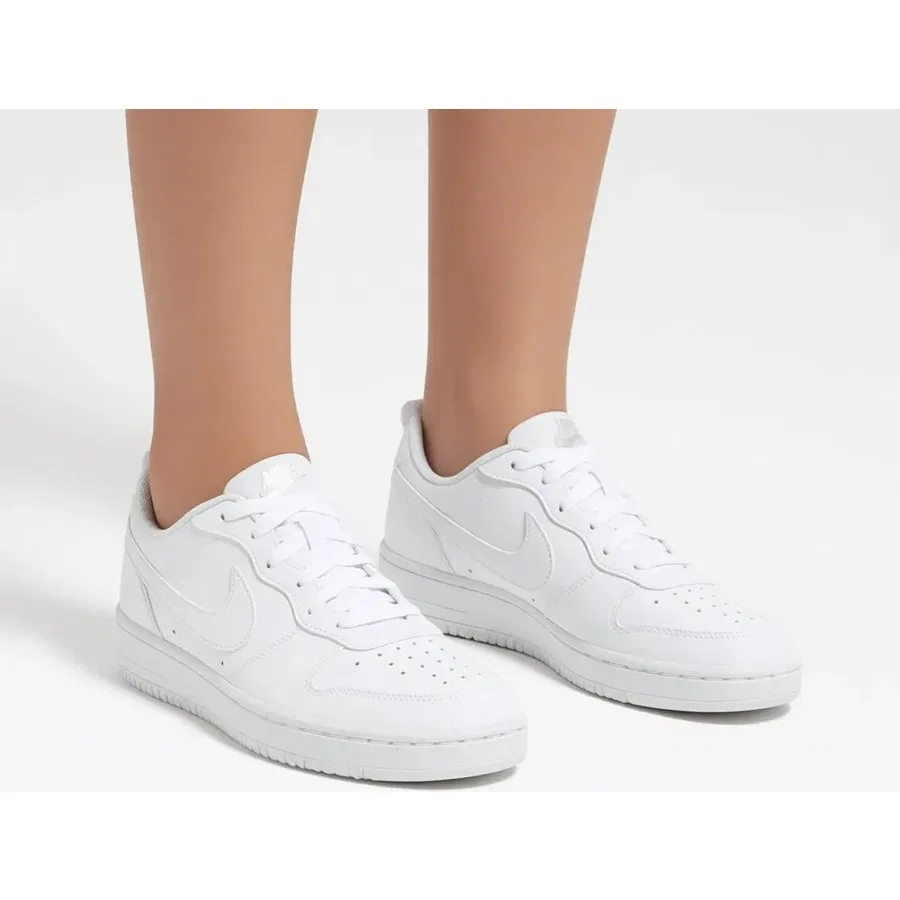 Кроссовки с плоской подошвой Nike Court Borough Low Recraft (Gs), Белый — фото 3