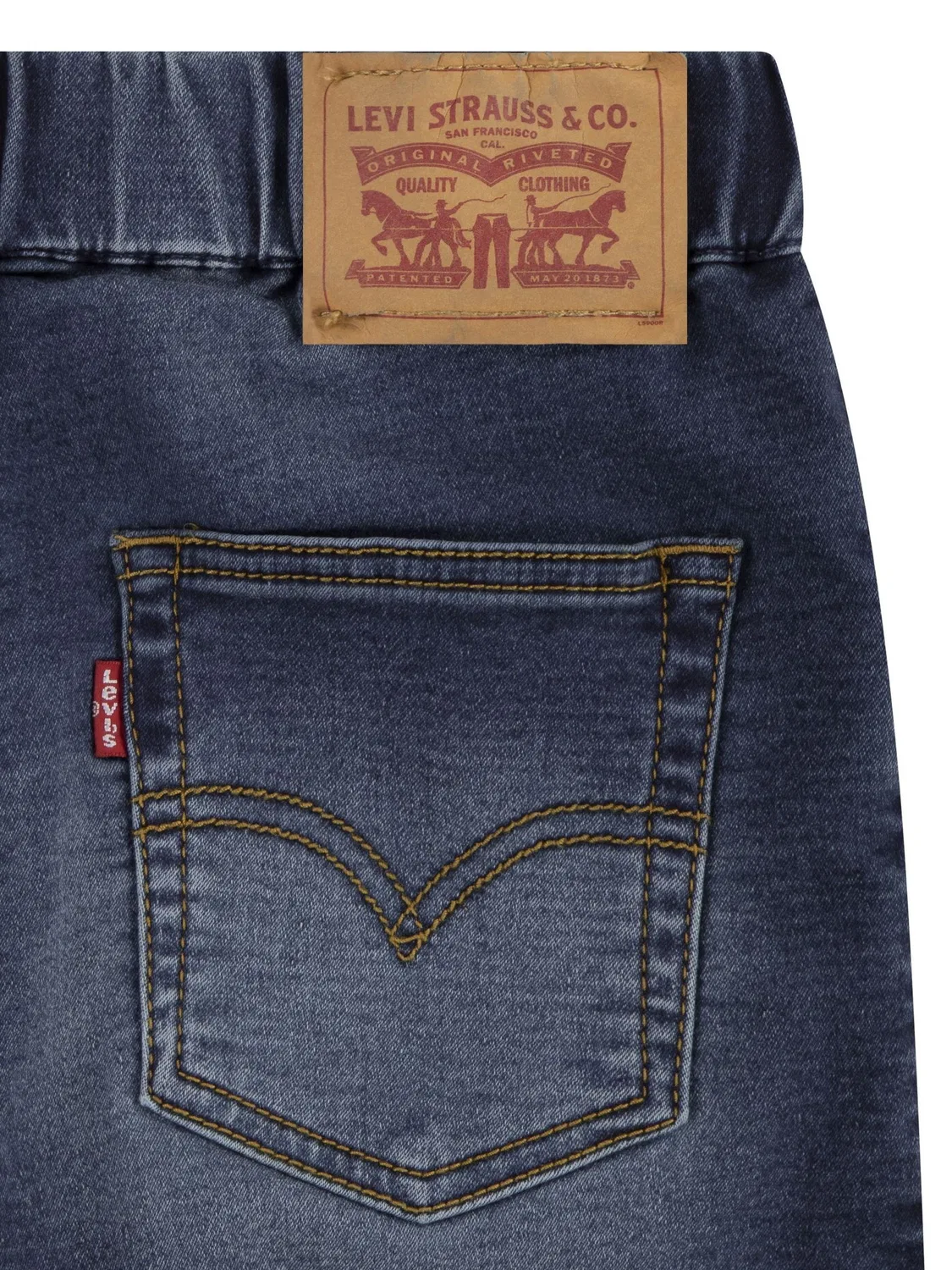 Шорты джинсовые Levi's Dark Blue, скинни — фото 3