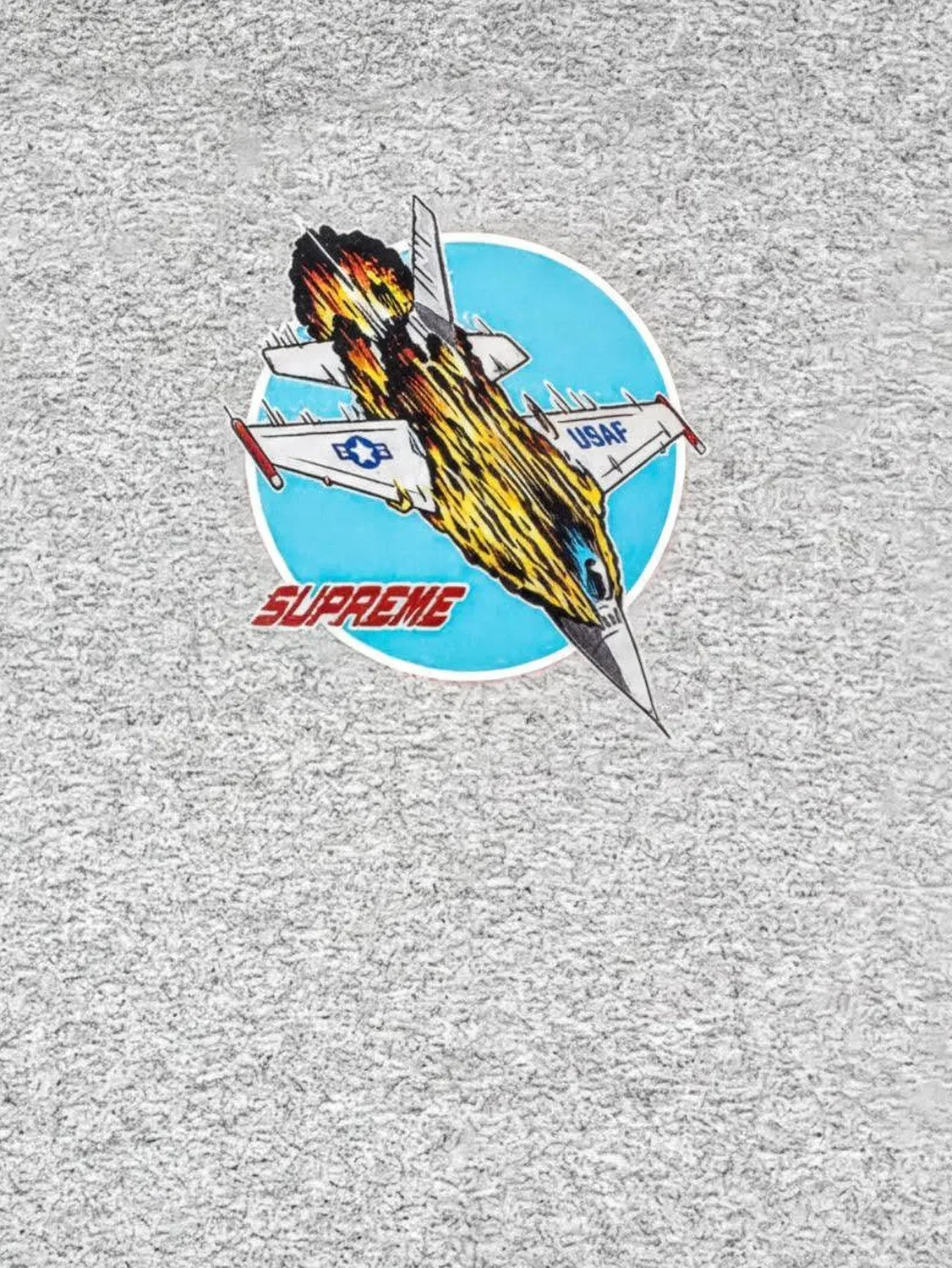 Футболка Jet с графичным принтом Supreme, серый — фото 2