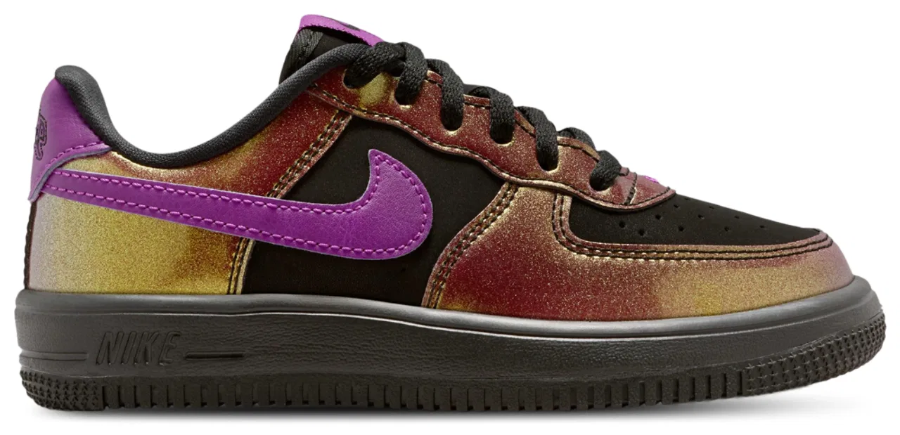 Кроссовки для мальчиков Air Force 1 Low LV8 4 Lace Nike, цвет Black/Bold Berry