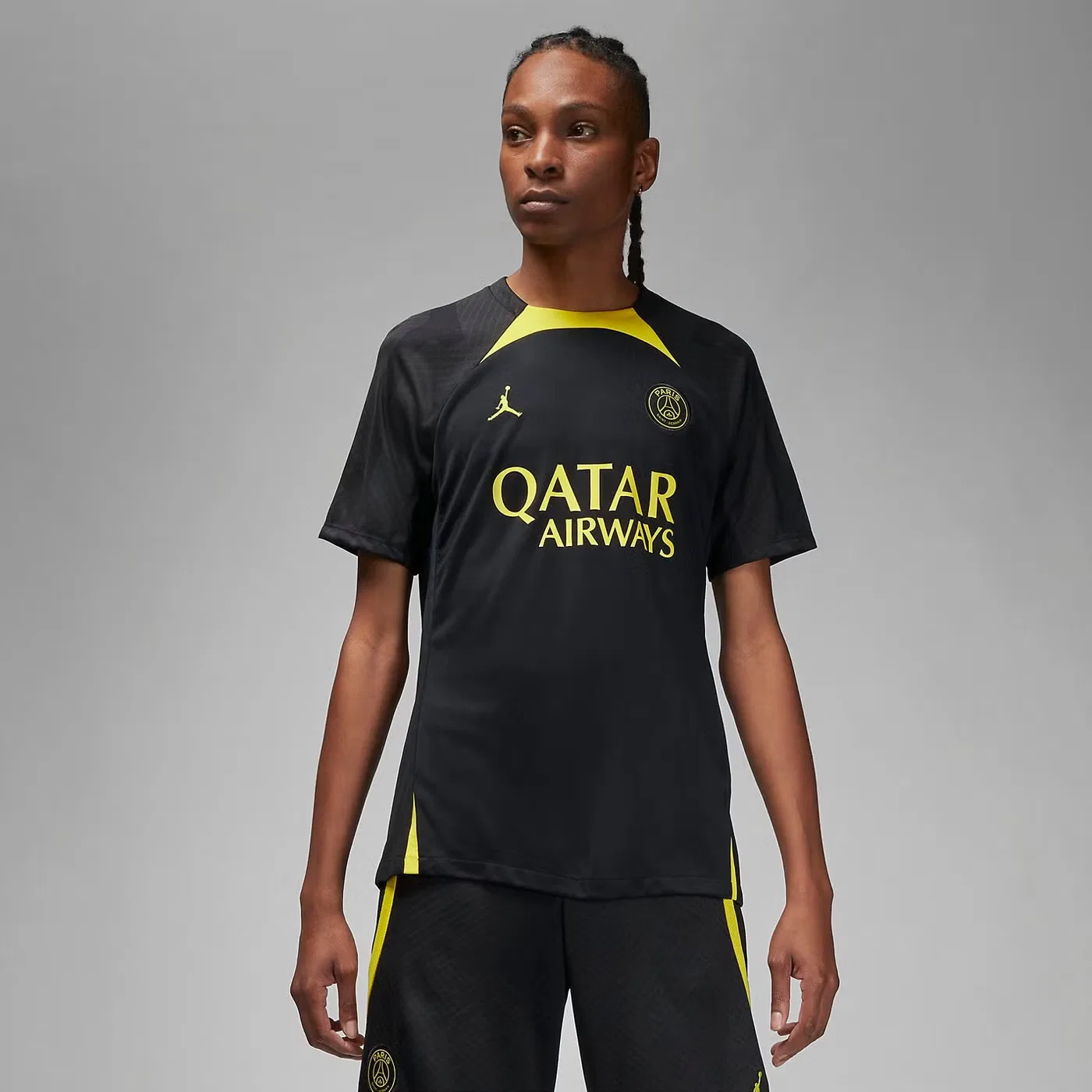 Футболка с длинным рукавом Air Jordan x Paris Saint-Germain Strike Dri-FIT Knit, черный