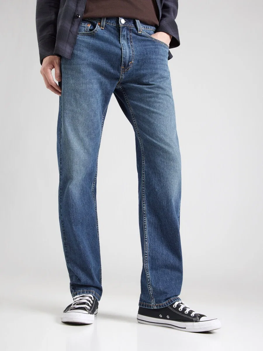 Джинсы LEVI'S Regular '505 REGULAR' синего цвета — фото 3