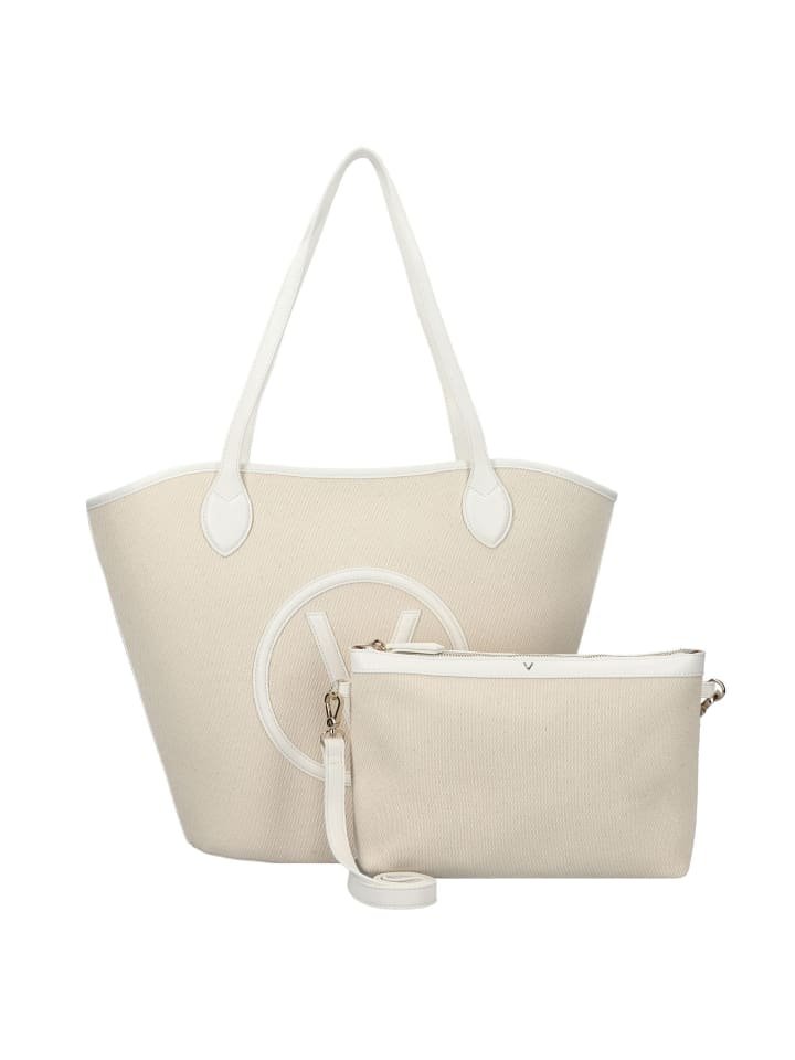 

Сумка шоппер Valentino, цвет natur-bianco
