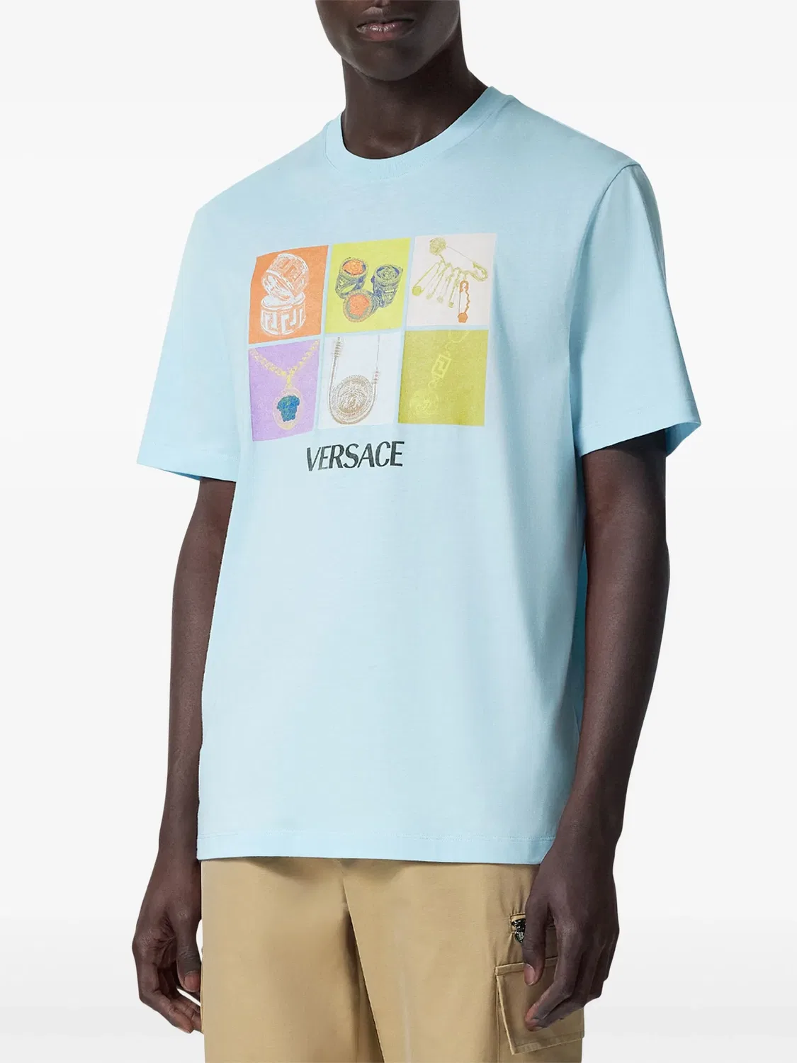Футболка Pop Jewels Versace, синий — фото 4
