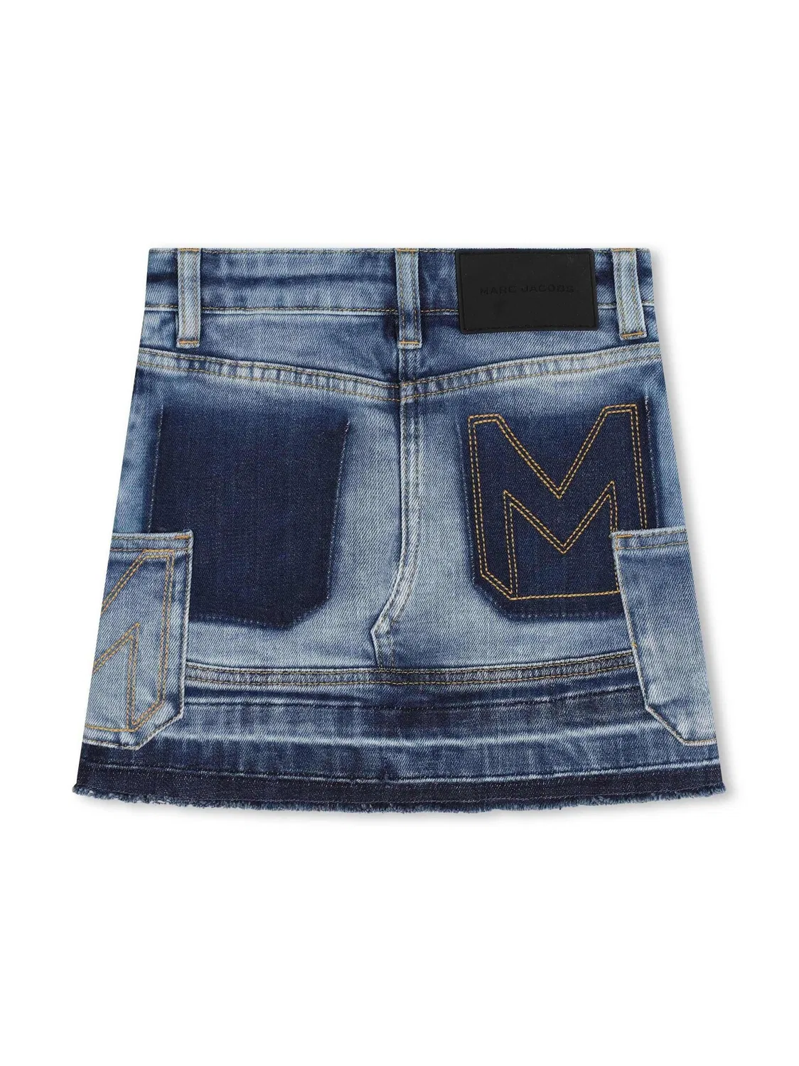 Юбка джинсовая с пэчворком Little Marc Jacobs, Denim Blue — фото 2