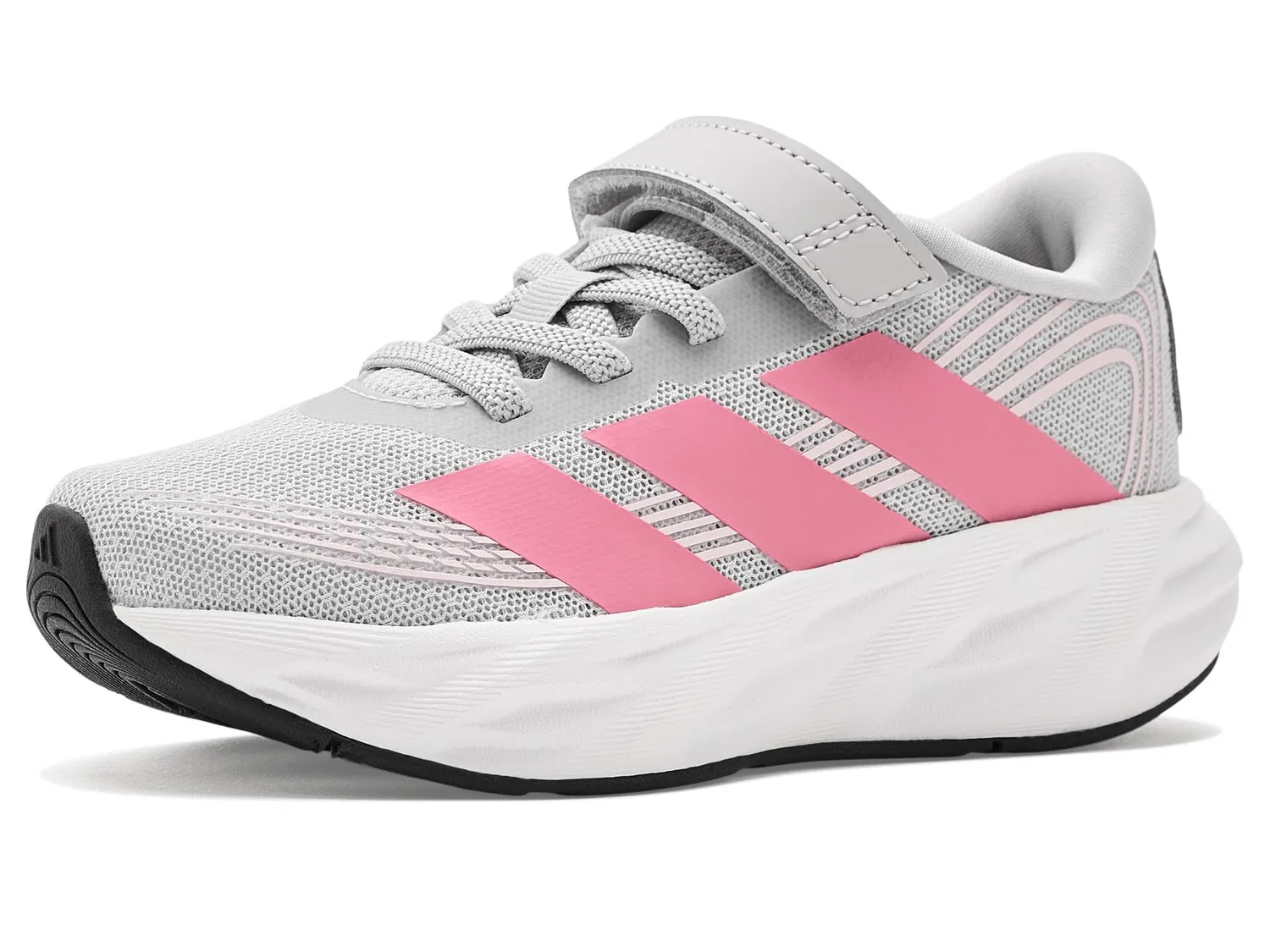Детские кроссовки Galaxy 8 Adidas Kids, Ligh Solid Grey/Pink Fusion/Clear Pink — фото 2