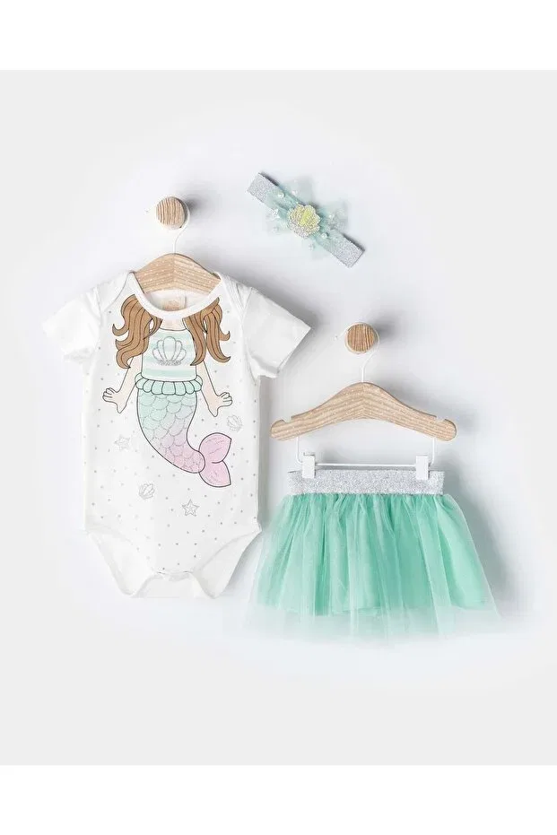 Детский комплект для девочек с принтом Myluni, Mint Green
