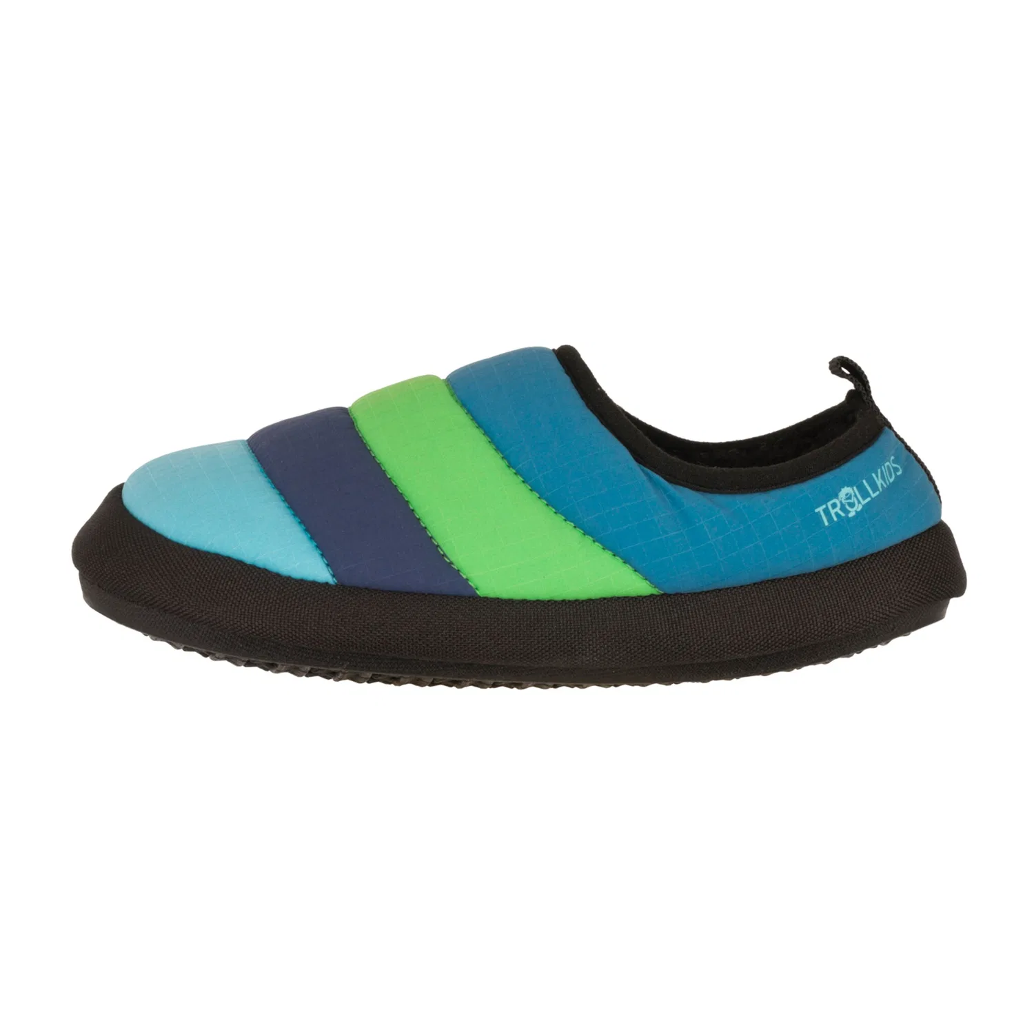 Детские домашние тапочки TROLLKIDS, Dark Marine/Fresh Green/Mystic Blue — фото 2