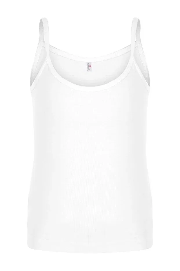 Детский комплект маек для девочек 6 шт без рукавов Erdem, White