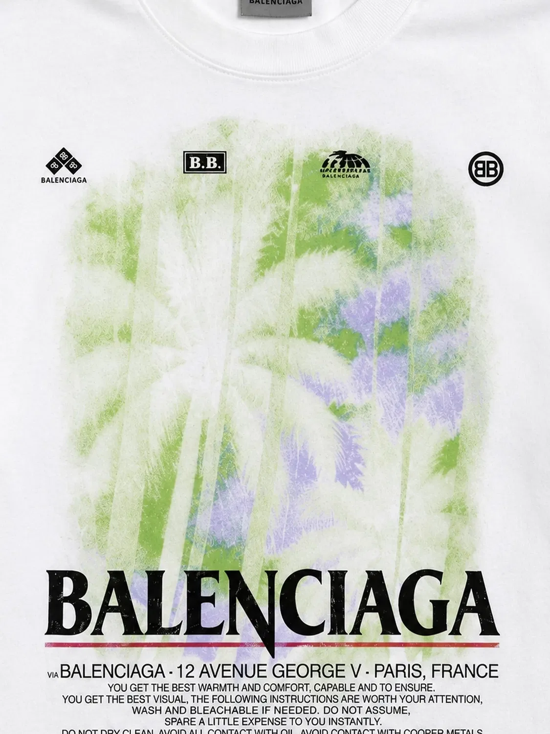 Футболка The Window среднего размера Balenciaga, белый — фото 3