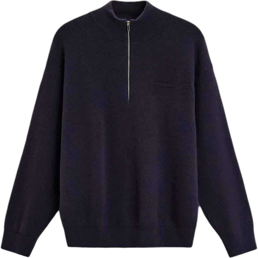 Мужской свитер с полугольфом Eggplant Purple ZARA, Eggplant Purple