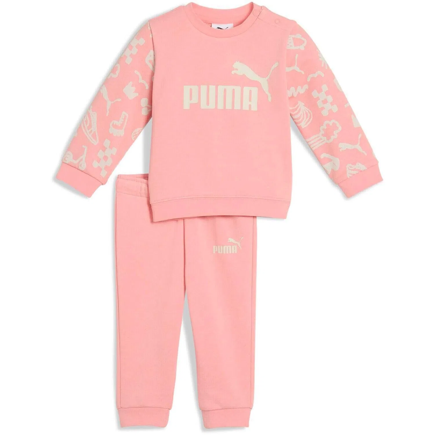 Детский спортивный костюм Puma Minicats Sandy Adventures Crew Set Tr, Rosa