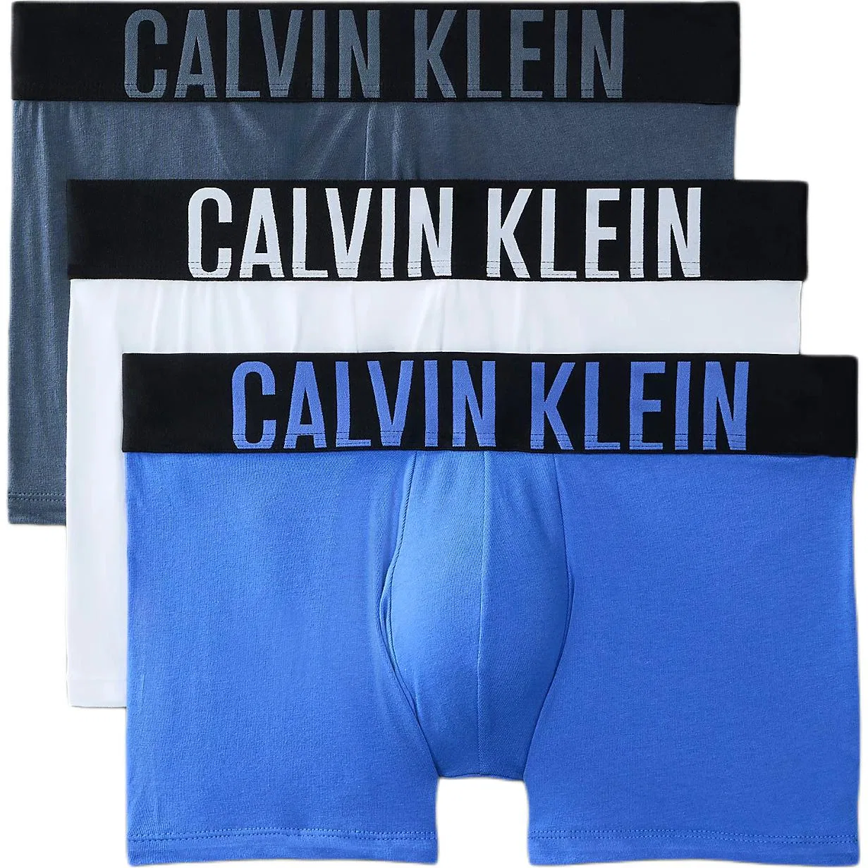 Мужские боксеры 3 шт., Calvin Klein, Blue Gray White Blue