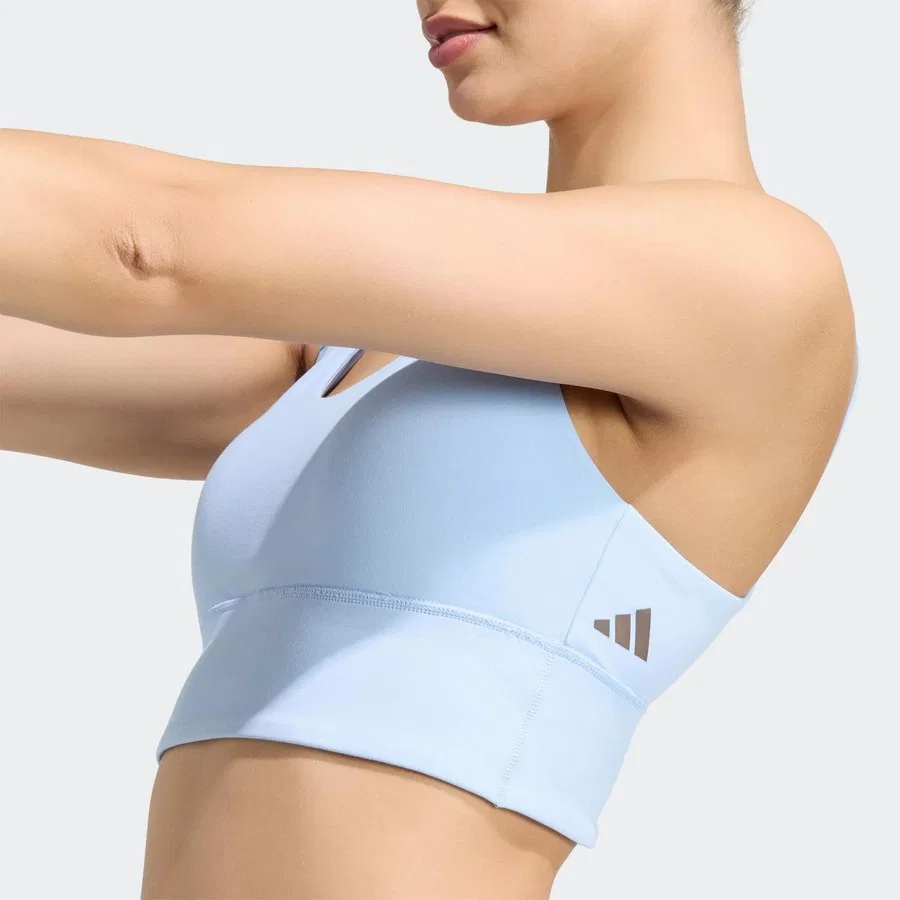 Спортивный бюстгальтер с легкой поддержкой Studio All Me adidas, Синий — фото 4