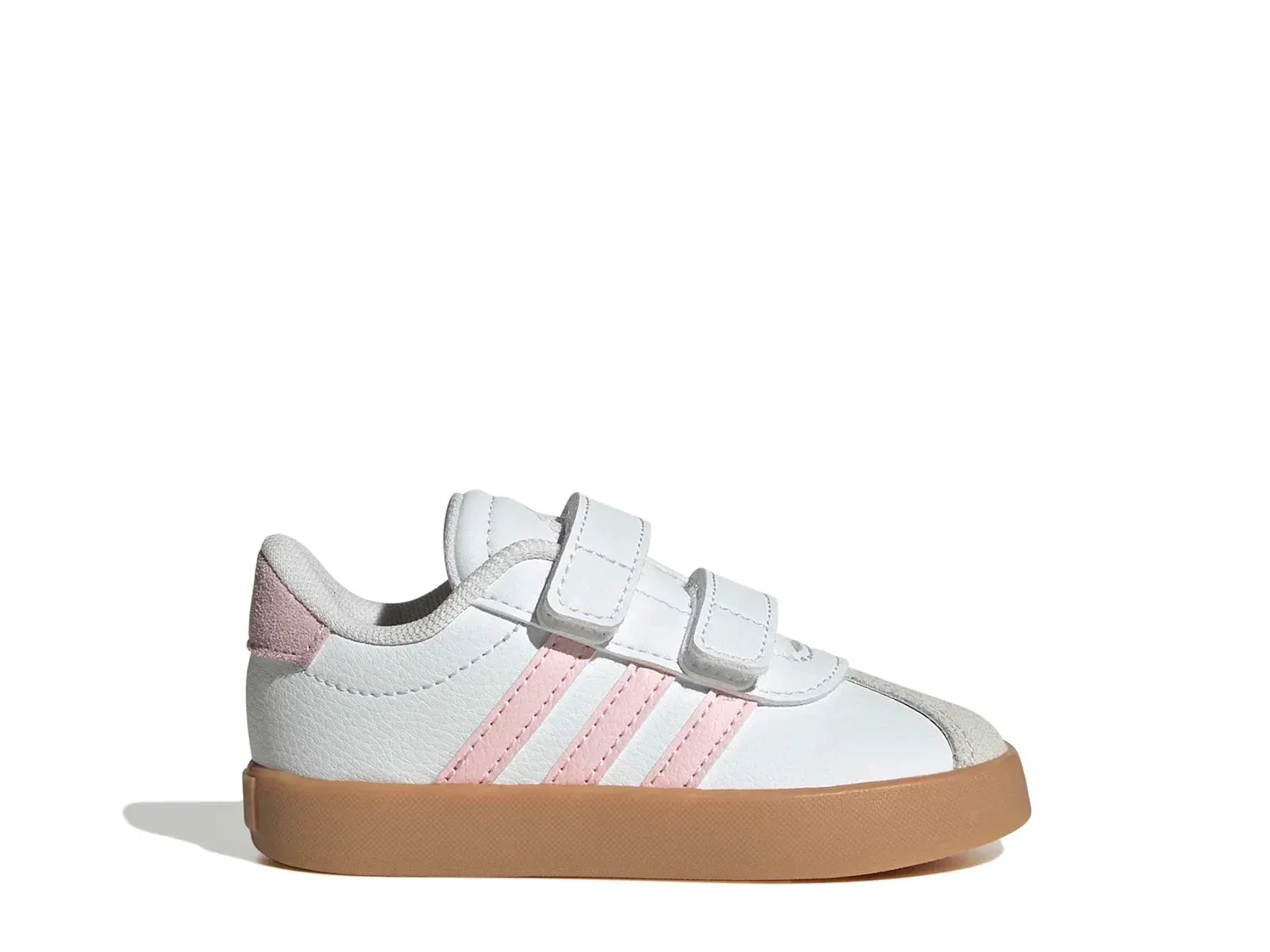 Кроссовки VL Court 3.0, adidas, белый/розовый — фото 3