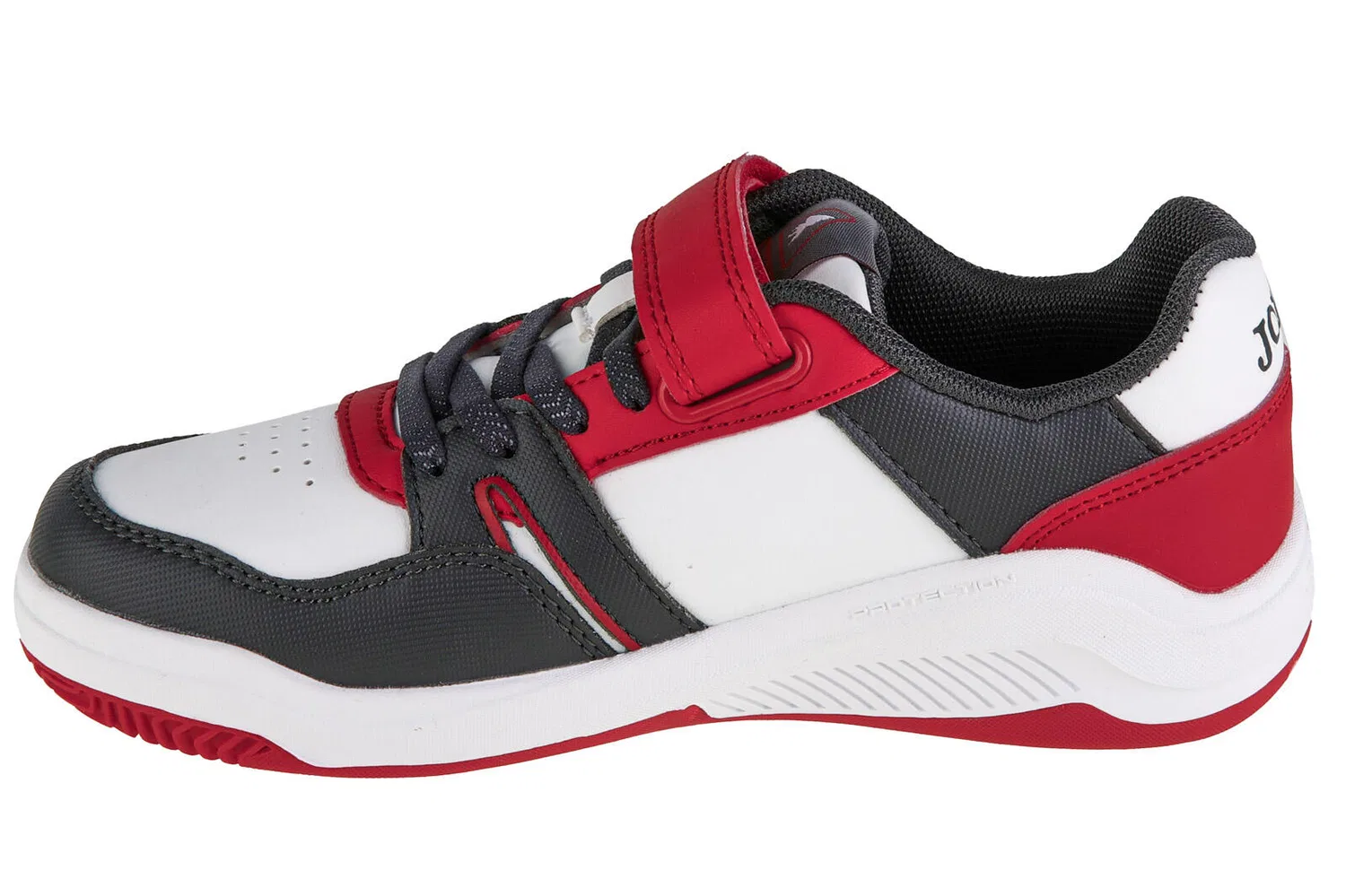Детские кроссовки для мальчиков Platea Low Jr Joma, Weiss Schwarz — фото 2