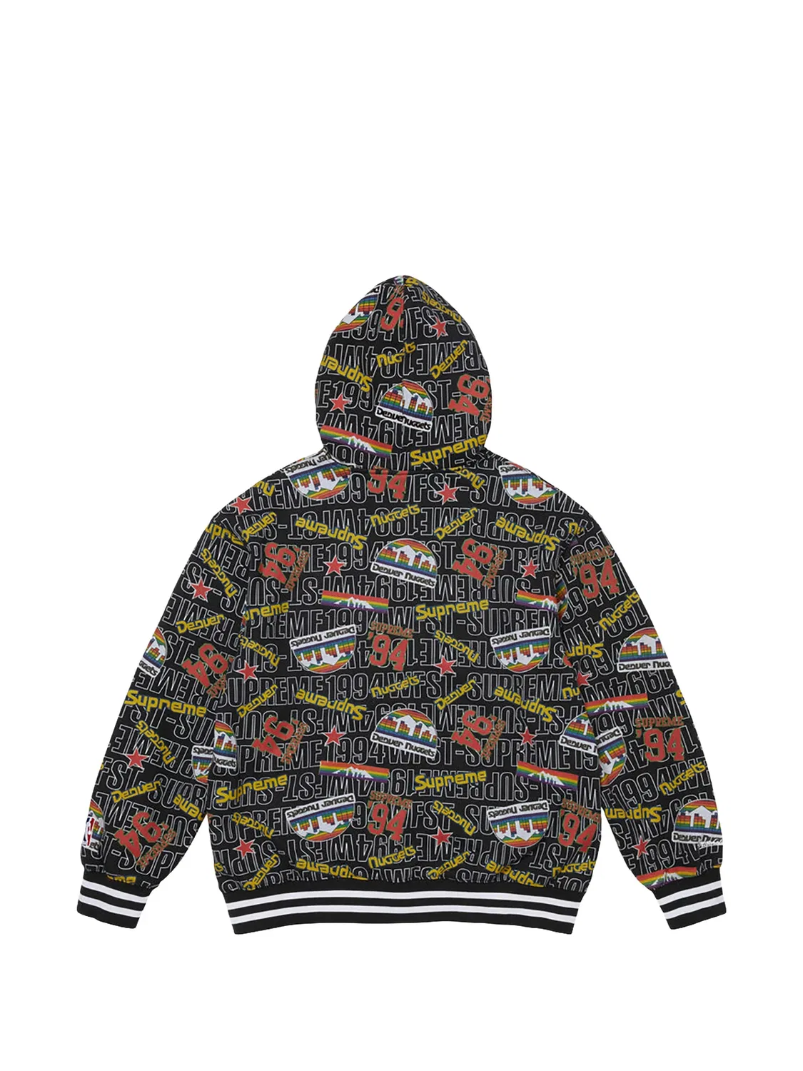Худи NBA с логотипом из коллаборации с Mitchell & Ness Supreme, черный — фото 2