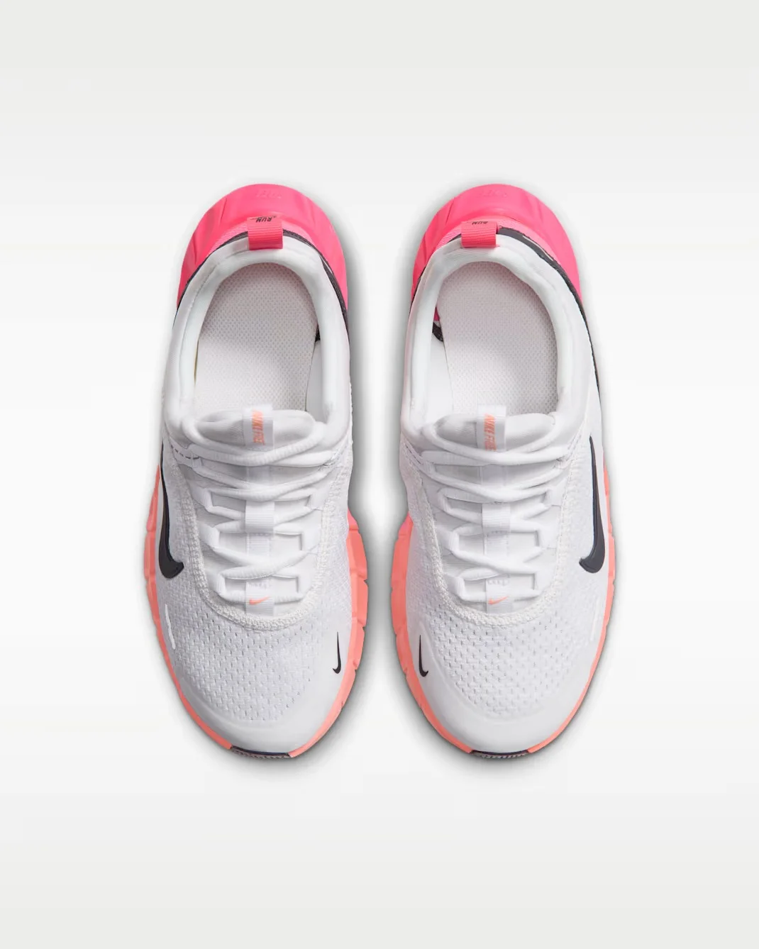 Кроссовки подростковые Nike Free Ride, белый/розовый — фото 3