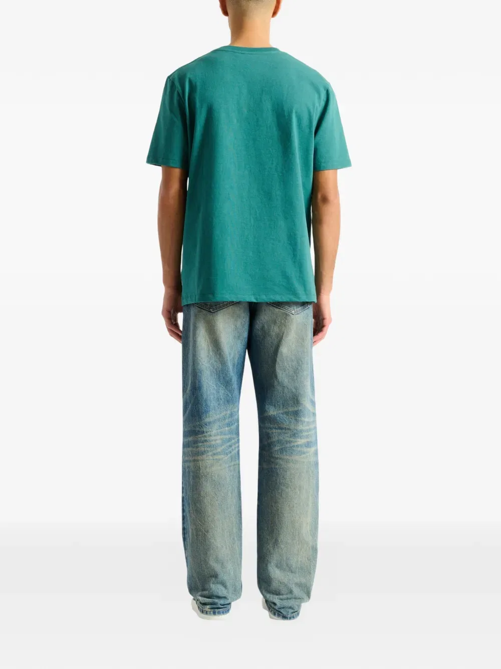 Футболка с вышивкой Balmain, синий — фото 3