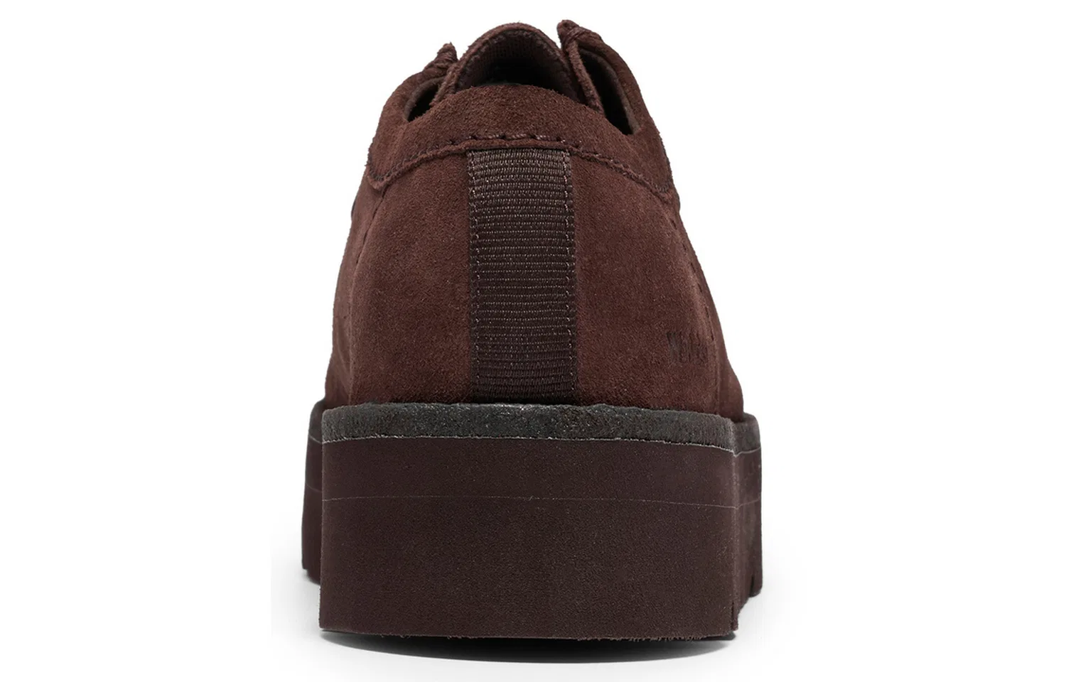 Детские кеды из спилка с платформой Meare Walla, Clarks, Chocolate — фото 4