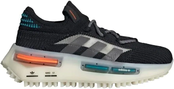 Детские кроссовки Nmd S1, Core Black/Grey Five/Off White