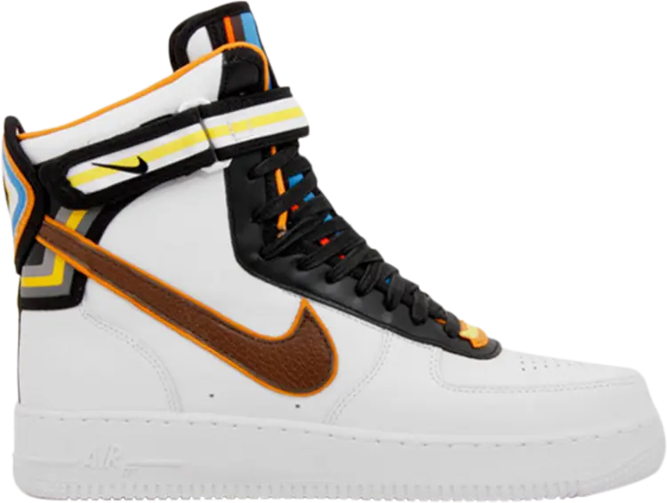Лимитированные кроссовки Nike Riccardo Tisci x Air Force 1 Hi Sp 'White Baroque Brown', белый — фото 2