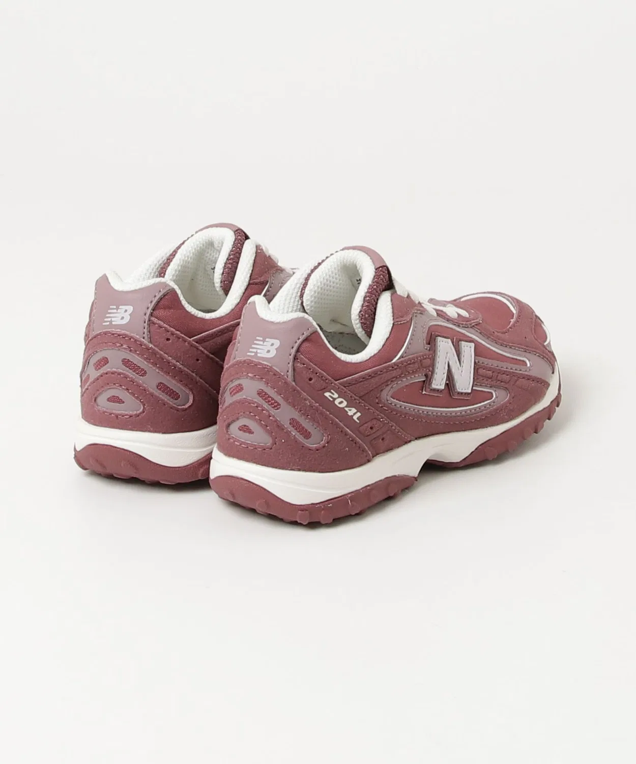 Детские кроссовки с шнуровкой 204L Bungee Lace New Balance, Burgundy — фото 4