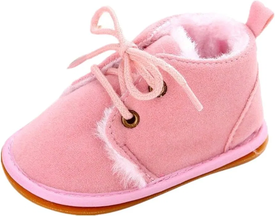 Детские зимние кроссовки для девочек с нескользящей подошвой L-Peach, Pink