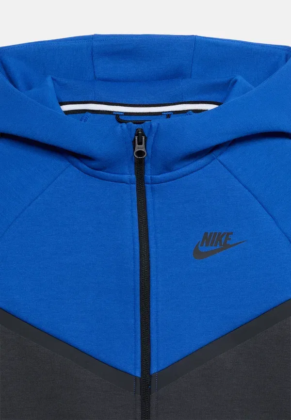 Худи на молнии из дышащего материала Nike Sportswear, game royal/anthracite/smoke grey/black, черный/синий/серый — фото 4