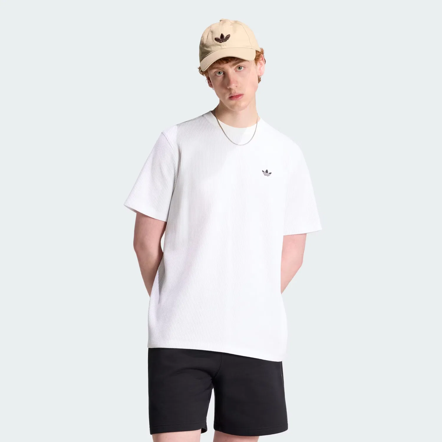 Футболка Adidas Originals Trefoil Essentials белого цвета — фото 2