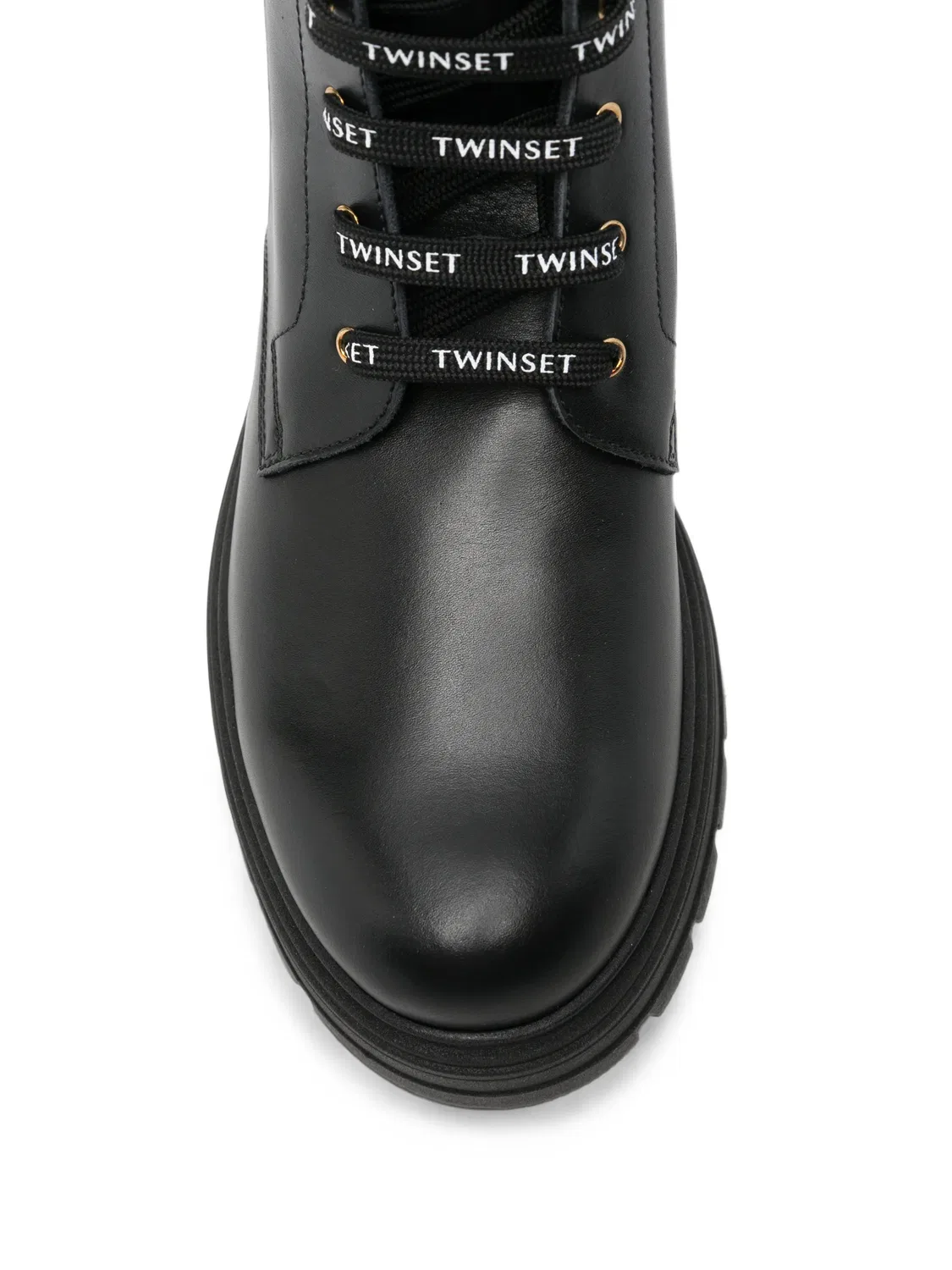 Сапоги на шнуровке с логотипом Twinset Kids, черный — фото 4