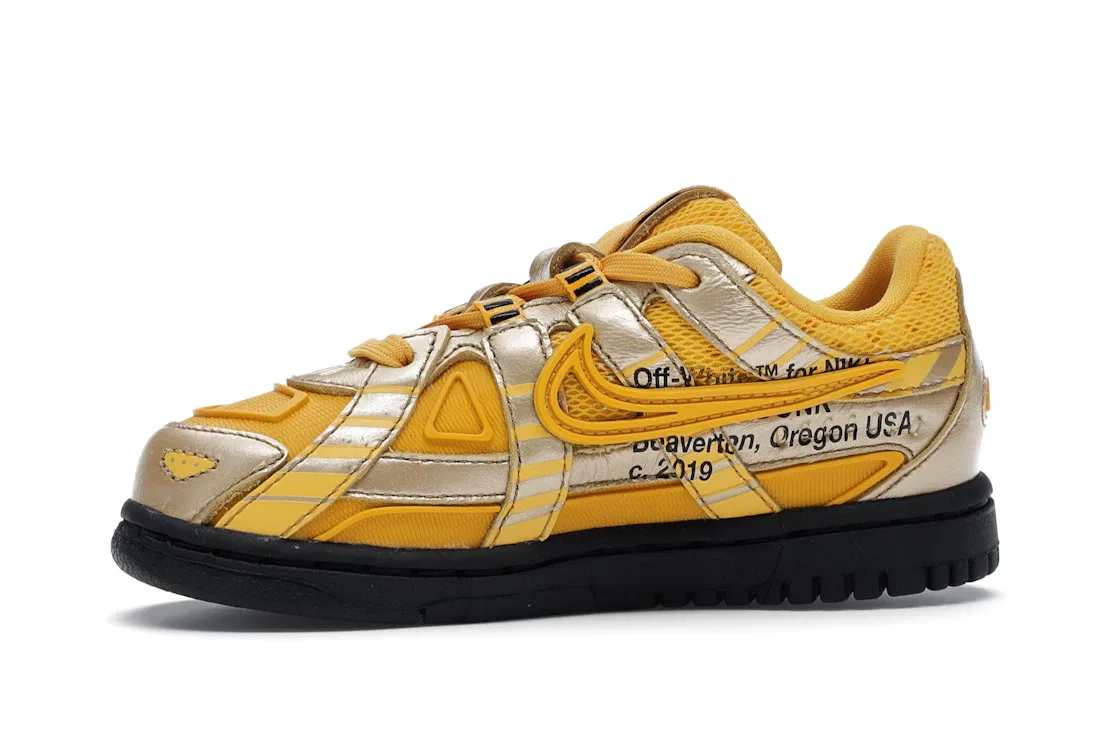 Детские кроссовки Lifestyle Nike Air Rubber Dunk University Gold/University Gold-Black — фото 3