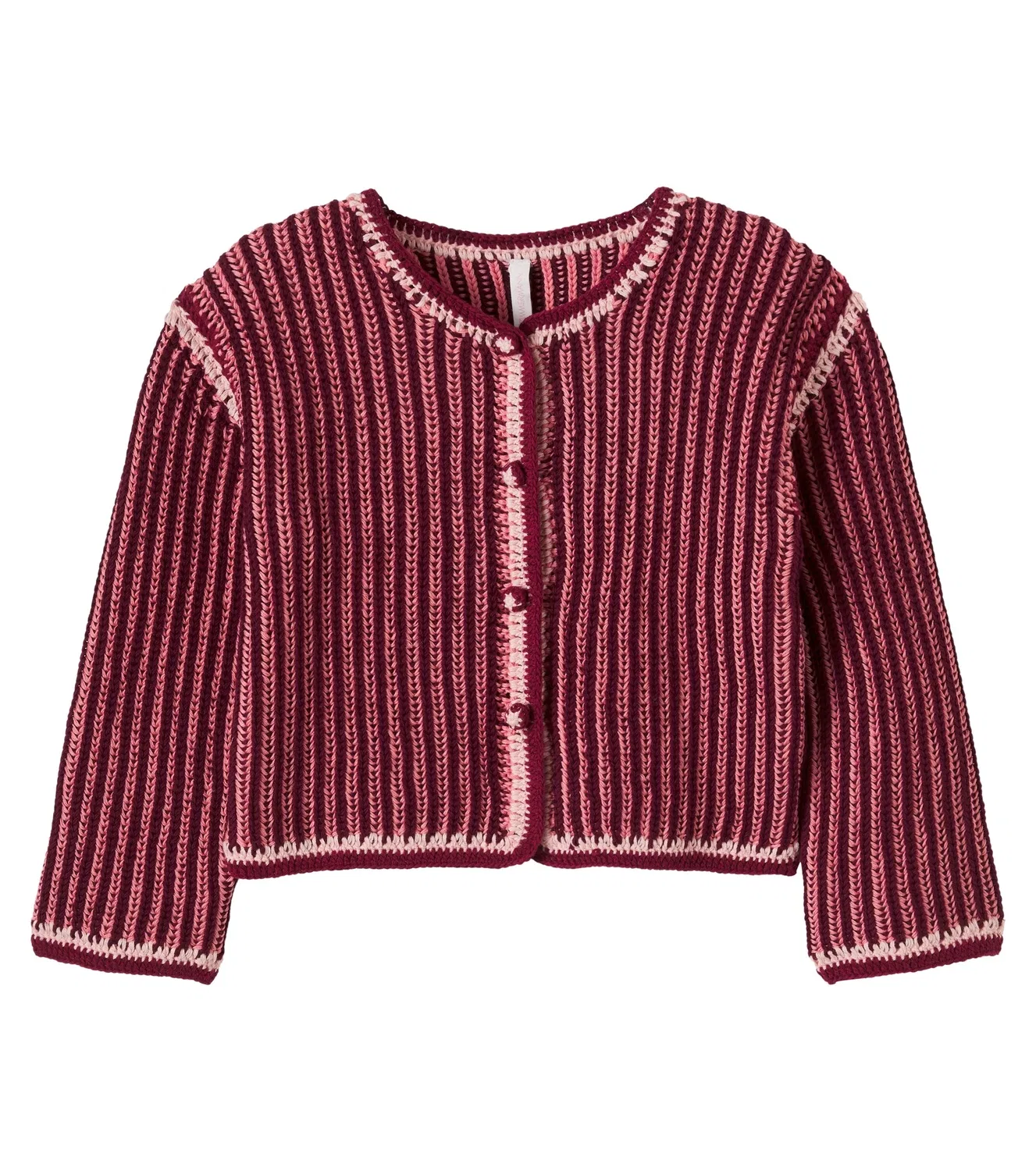 Кардиган хлопковый Zimmermann Kids, Red Stripe
