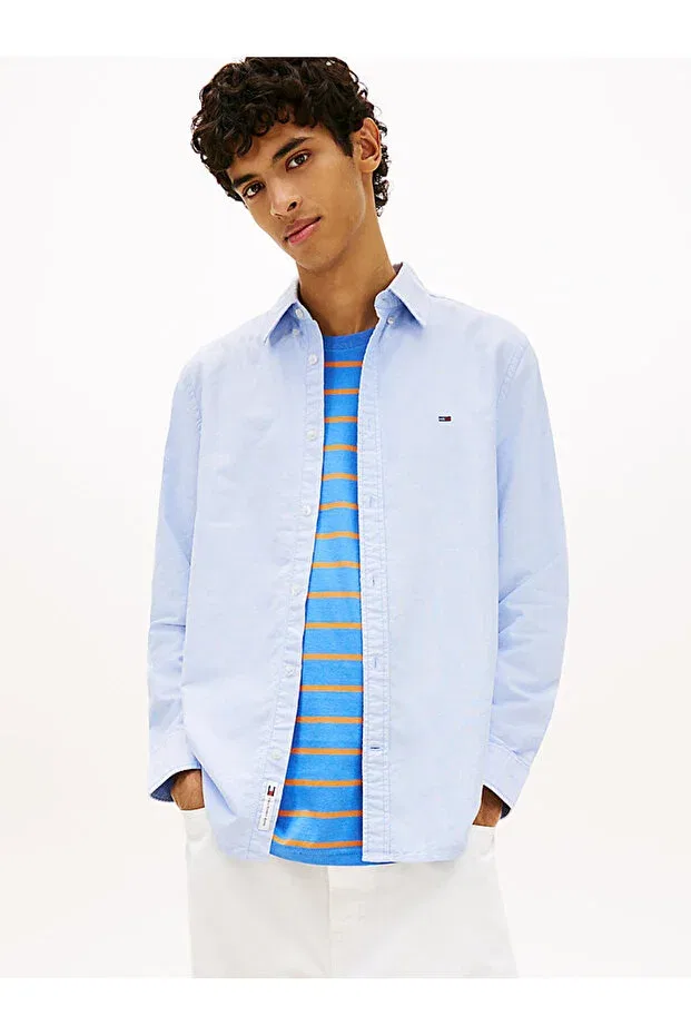 Мужская рубашка с длинным рукавом Tommy Hilfiger, Twilight Blue