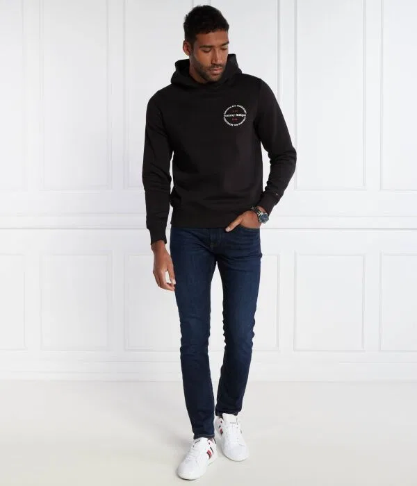 Мужской пуловер с круглым вырезом Roundel Tommy Hilfiger, черный — фото 2