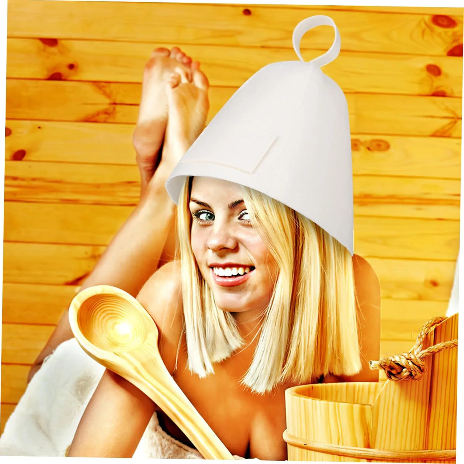 Шапочка для душа из фетра, PENIKOKO, 2 шт, 33x24x0.5 см — фото 2