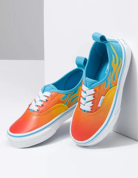 Детские кеды Vans Authentic Elastic, Orange — фото 2