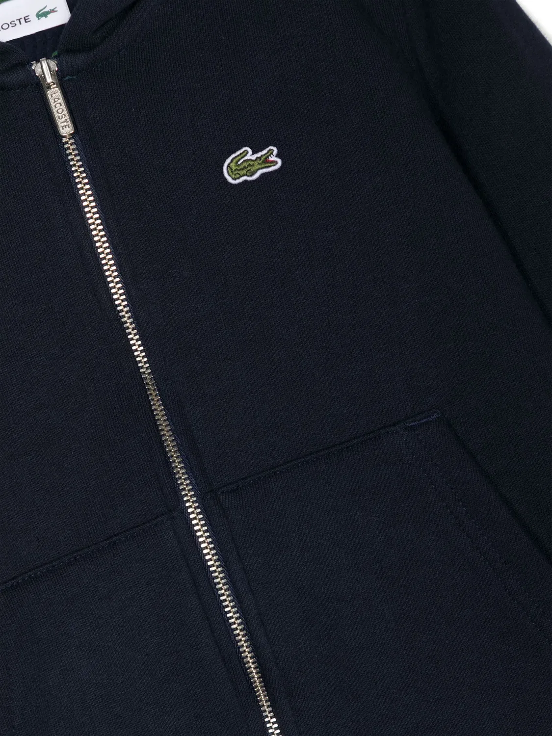 Худи с логотипом на молнии Lacoste, темно-синий — фото 2