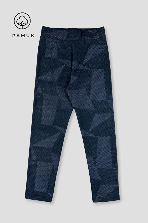 Детский комплект леггинсов для девочек хлопковый Basics Hk Hopkids, Navy Blue Shades — фото 3