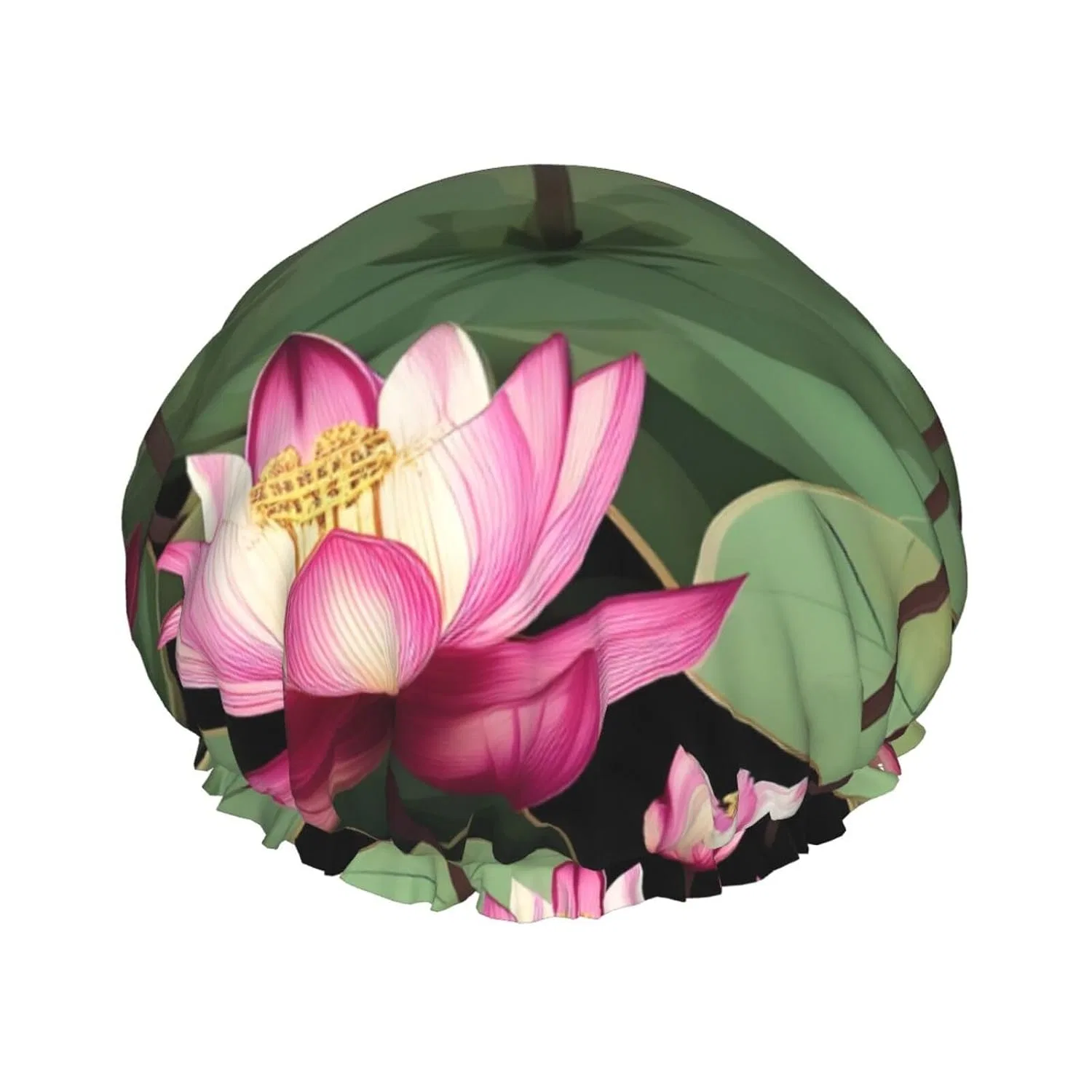Банная шапочка с двойным слоем, Lotus, TYANG, водонепроницаемая