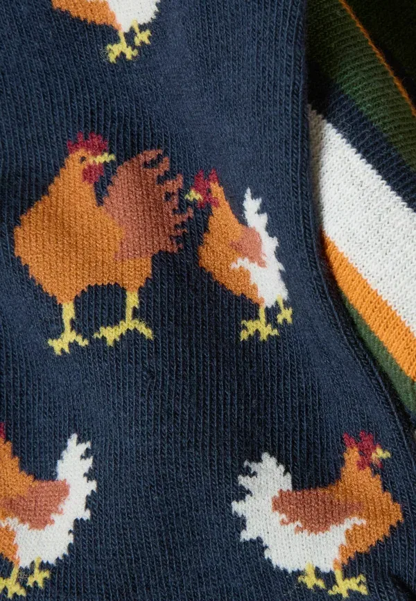 Набор из 3 пар носков Neat Feet Joules, темно-синий/оранжевый — фото 3