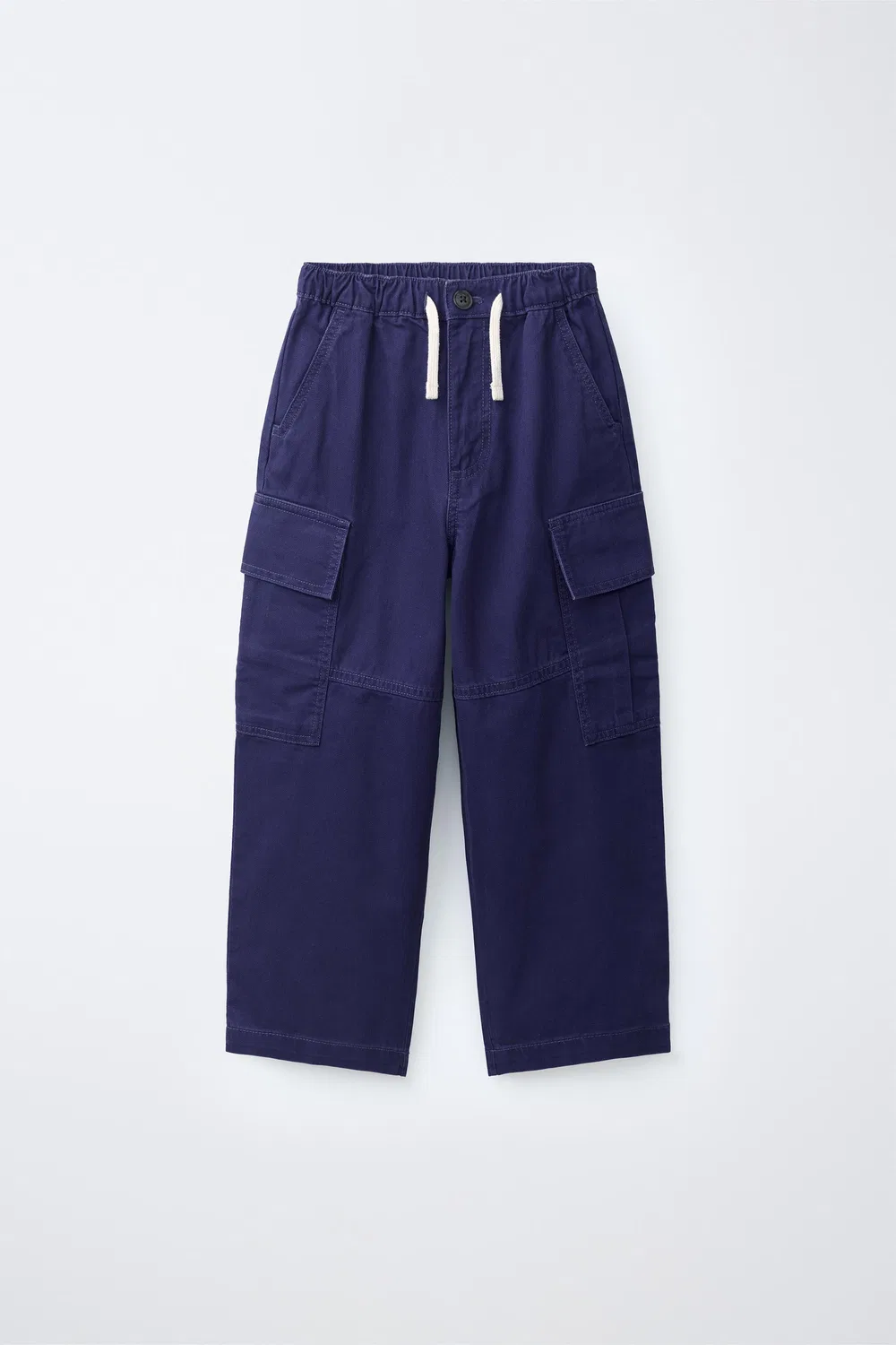 Брюки с накладными карманами ZARA, Ink blue