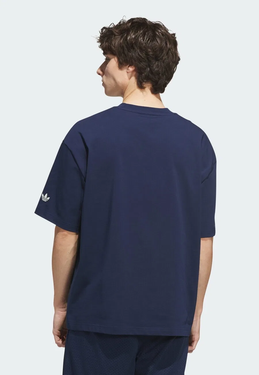 Футболка ADIDAS ORIGINALS 'Skyjam' темно-синего цвета — фото 3
