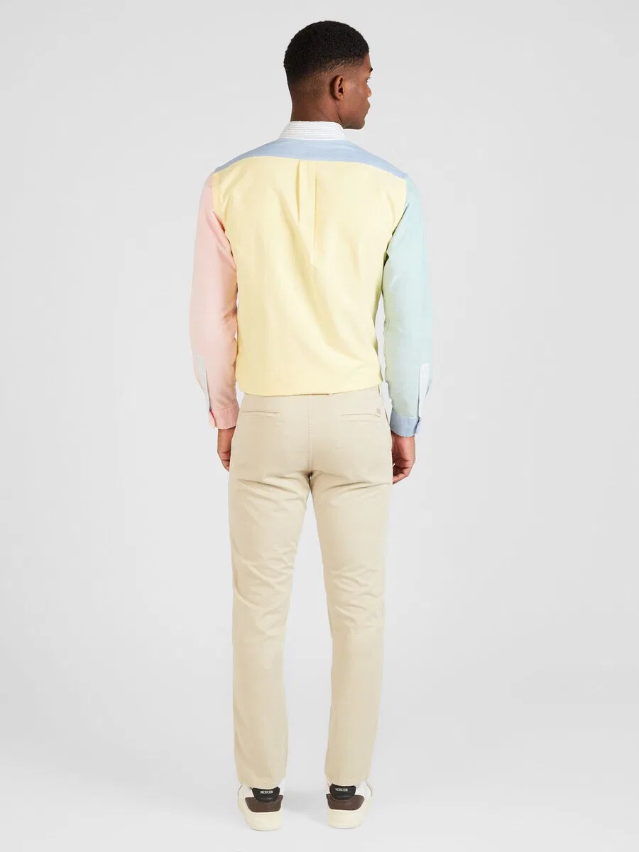 Брюки-чиносы BOSS Slim fit в цвете Kitt — фото 3