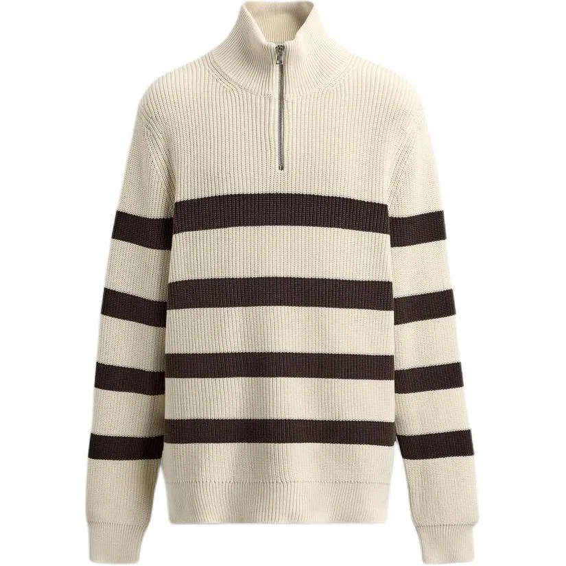Мужской свитер с полуводолазкой Nude/Brown ZARA, Nude/Brown