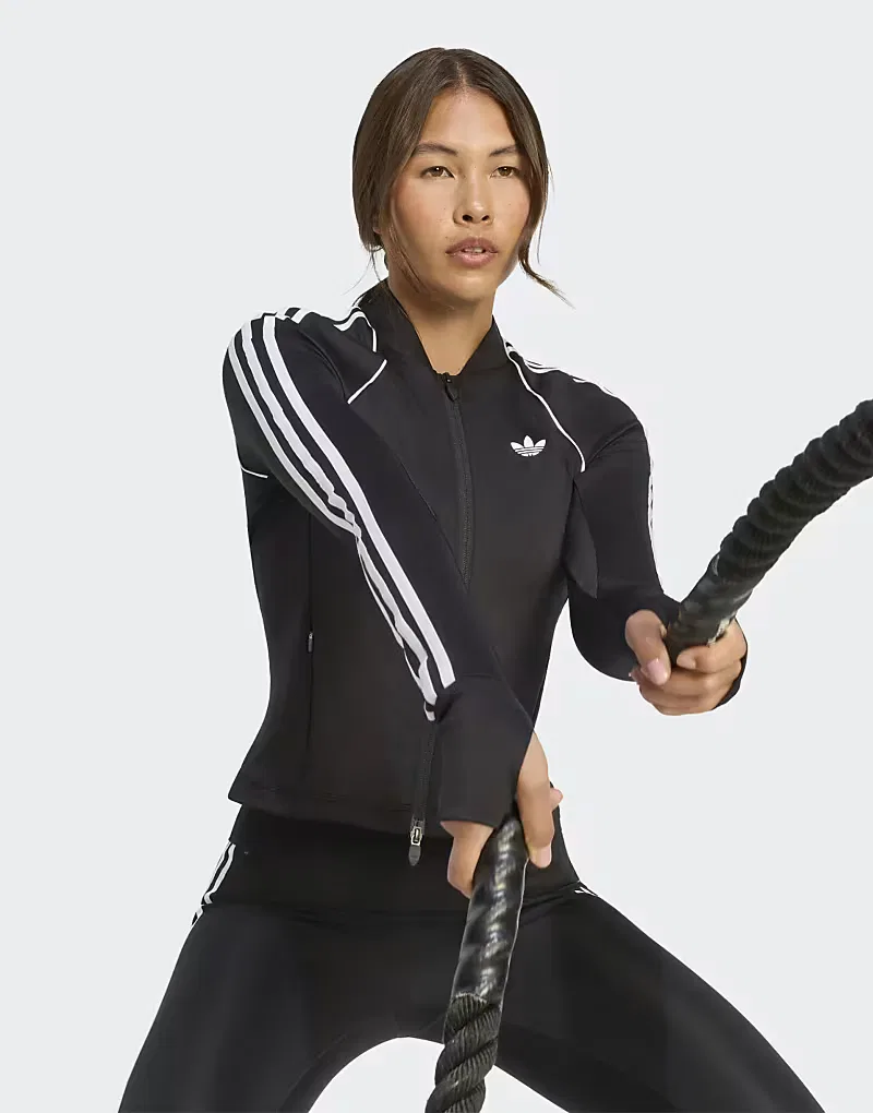 Лонгслив Sport Superstar Adidas Originals, черный — фото 4