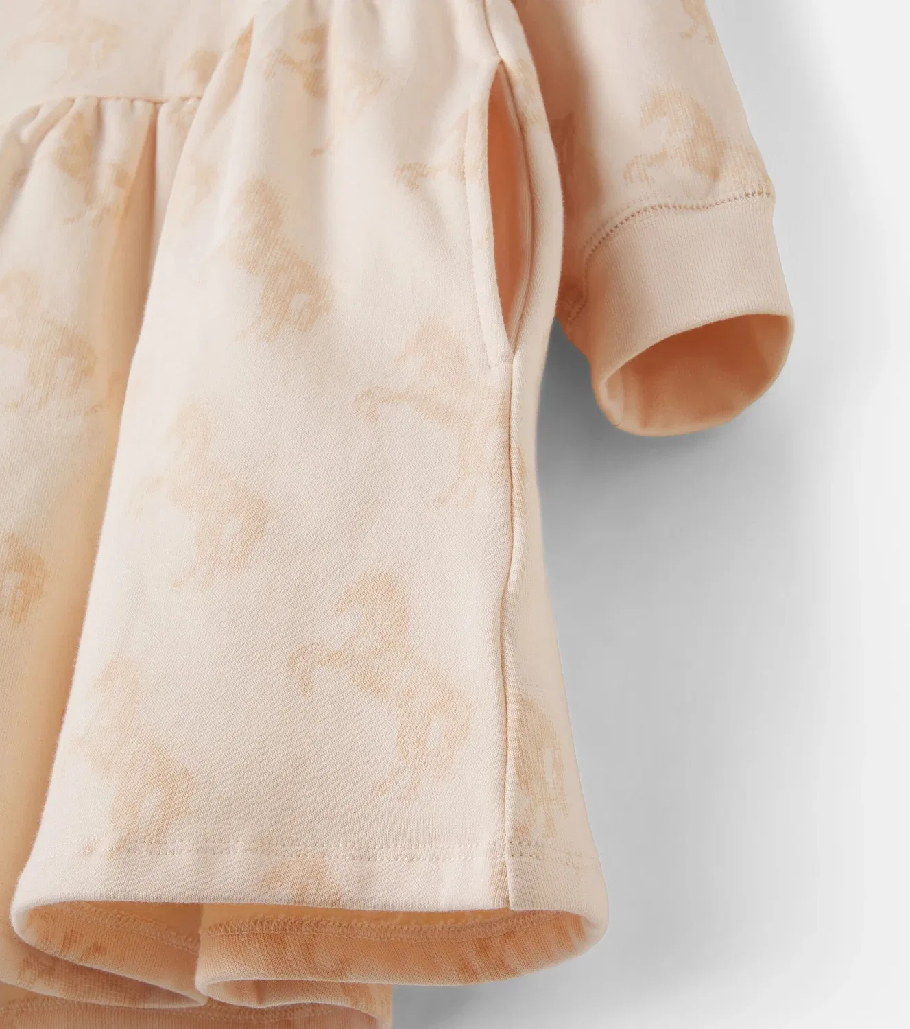 Нарядное платье хлопковое с принтом Mother Of Pearl/Nocc Stella Mccartney Kids, розовый — фото 4