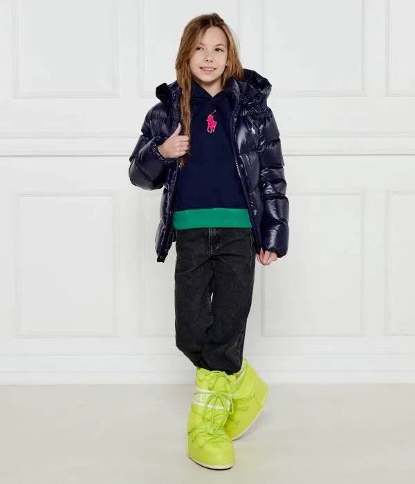 Детское худи с капюшоном Polo Ralph Lauren, мультиколор — фото 2